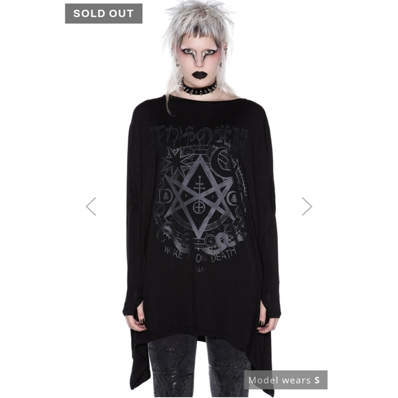Killstar Tops - Killstar Infinity Tunic Dress NWT XS